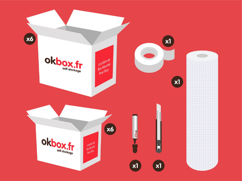 okbox garde meuble Evreux box stockage Pack S
