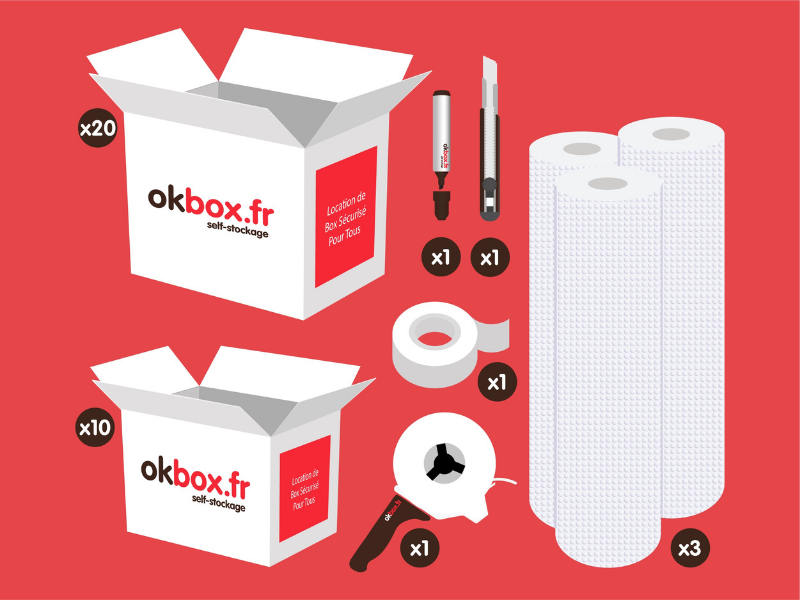 okbox garde meuble Evreux box stockage Pack L