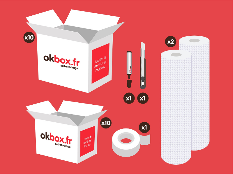 okbox garde meuble Evreux box stockage Pack M