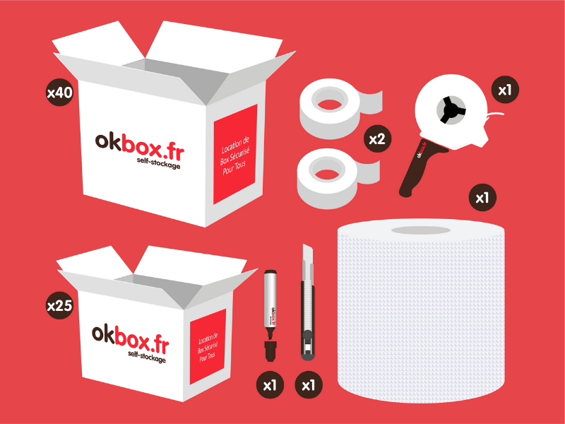 okbox garde meuble Evreux box stockage Pack XL